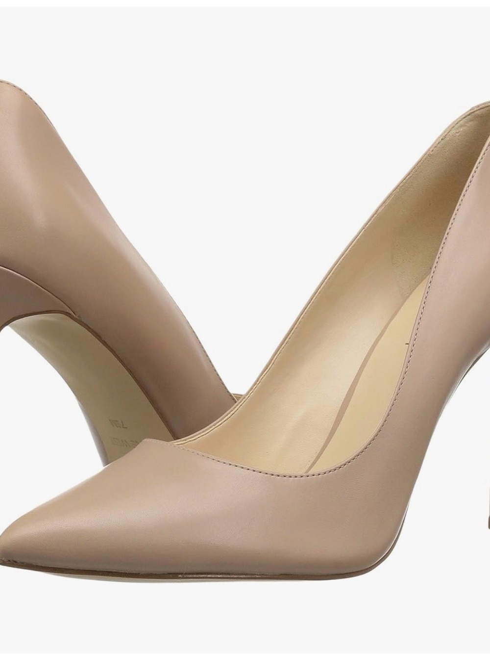 Nine West Nude Pointed-Toe Stiletto Pumps